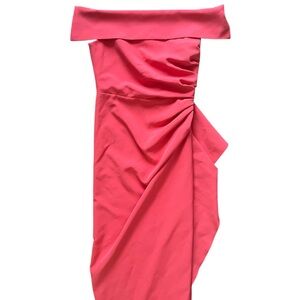 Vince Camuto Pink/Orange Off-Shoulder Bodycon Dress